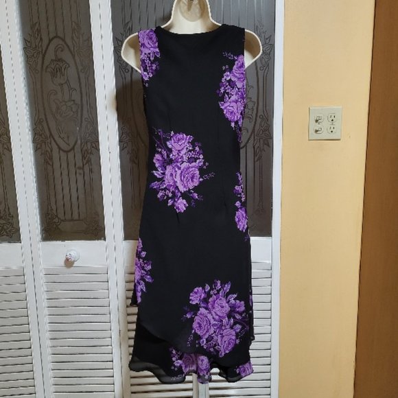 K Petite Collection Ladies Beautiful Floral Midi Dress - Picture 2 of 10